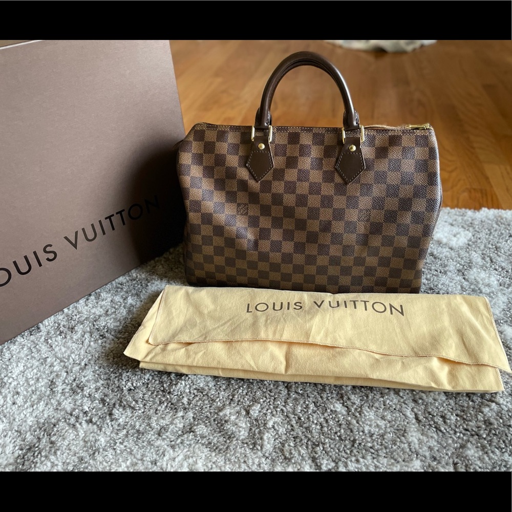 Authentic Louis Vuitton Speedy 35 Damier